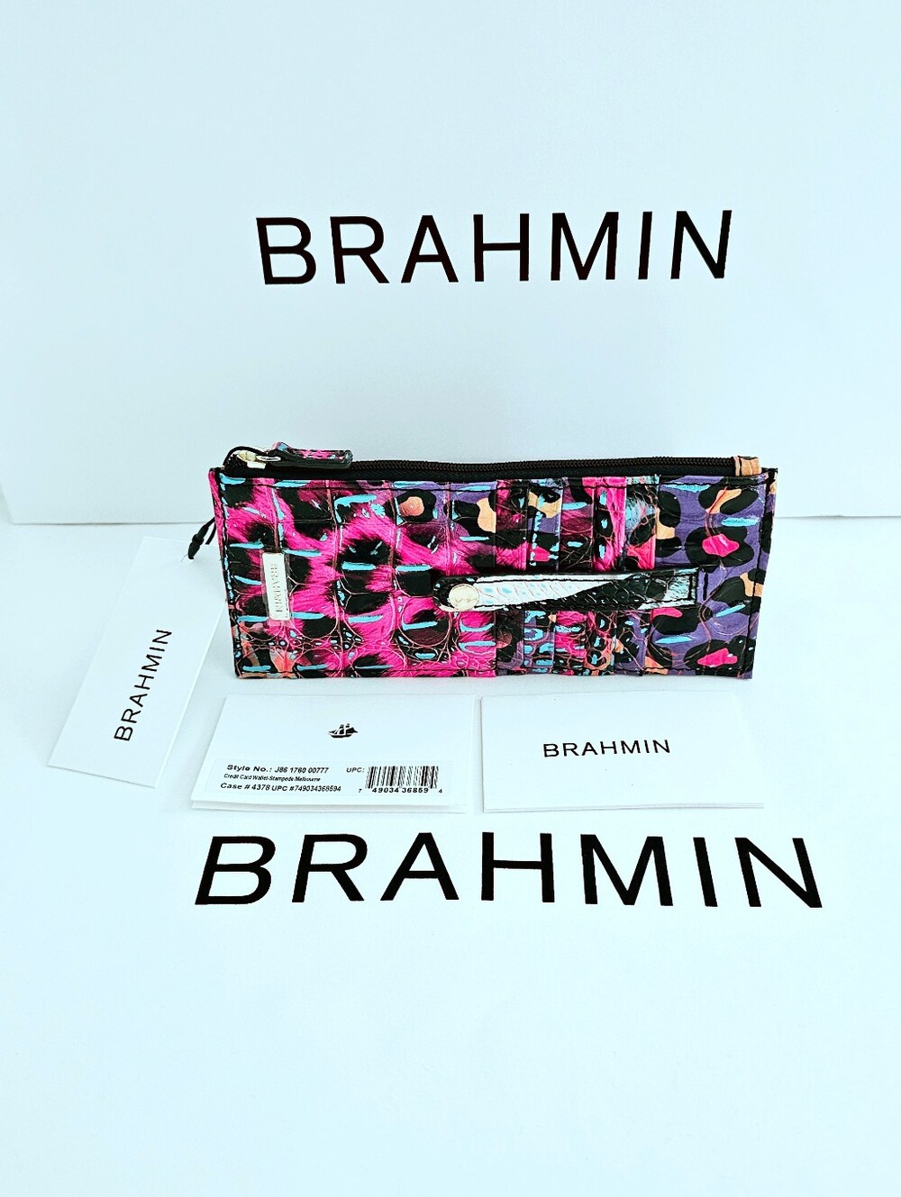 NWT Brahmin STAMPEDE Credit Card Wallet